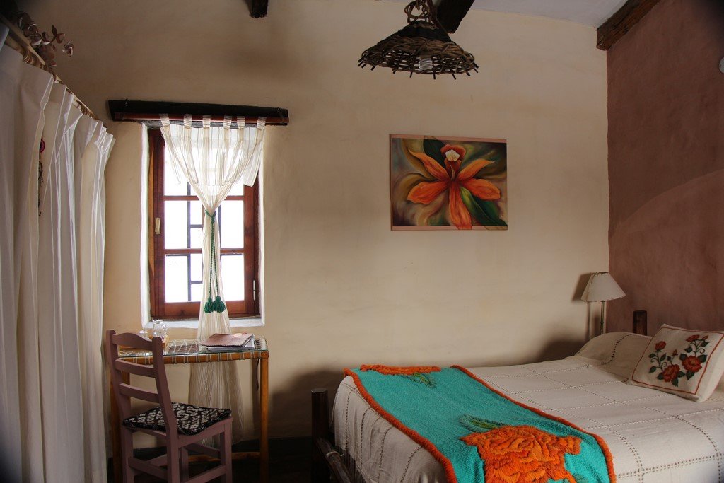 Habitación exclusiva doble o triple la Confort Equinoccio  en Posada Inti Watana, posada de encanto en Tafí del Valle con
vista