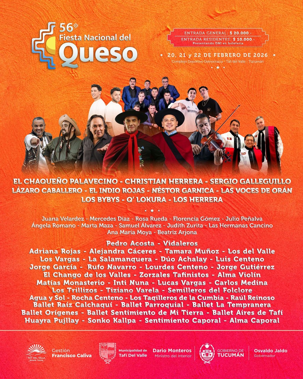 56 Fiesta Nacional del Queso - Toda la cartelera